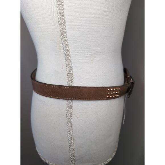 Jenny and the Boys vintage statement copper buckle studded leather belt - Picture 4 of 10